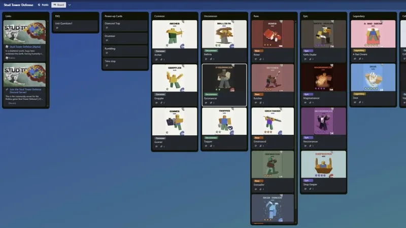 stud td trello link official